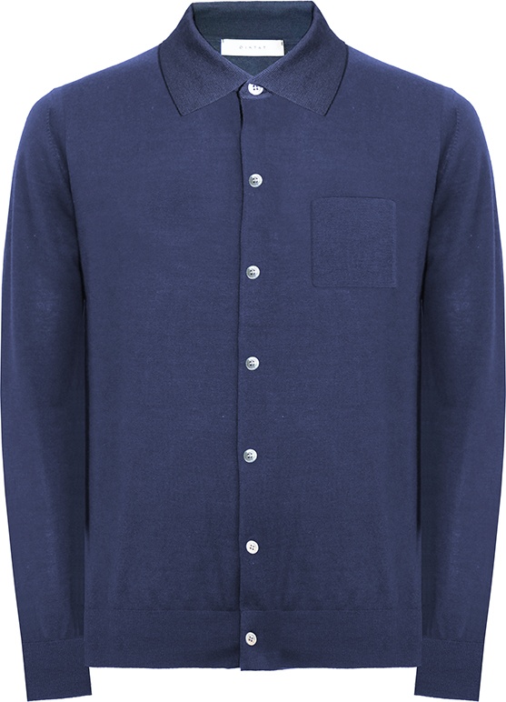 Рубашка прямая DIKTAT DK77034 темно-синий