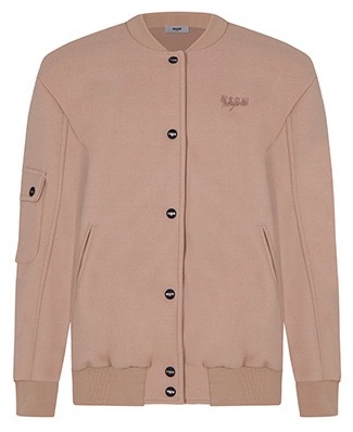 Бомбер MSGM KID F4MSJGBO102 бежевый