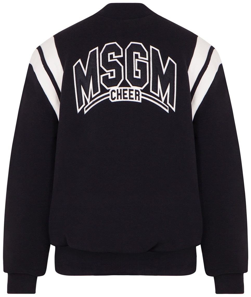 Бомбер MSGM KID F4MSJBBO228 черный