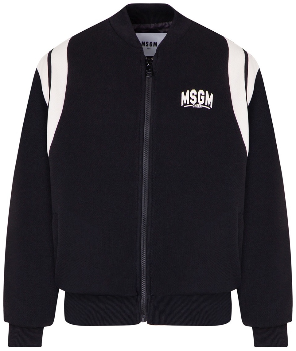 Бомбер MSGM KID F4MSJBBO228 черный