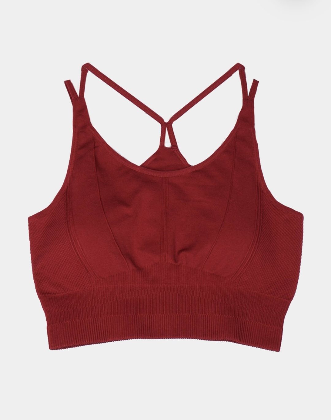 Топ BORN KAMAY BRA FW24SM06-B бордовый