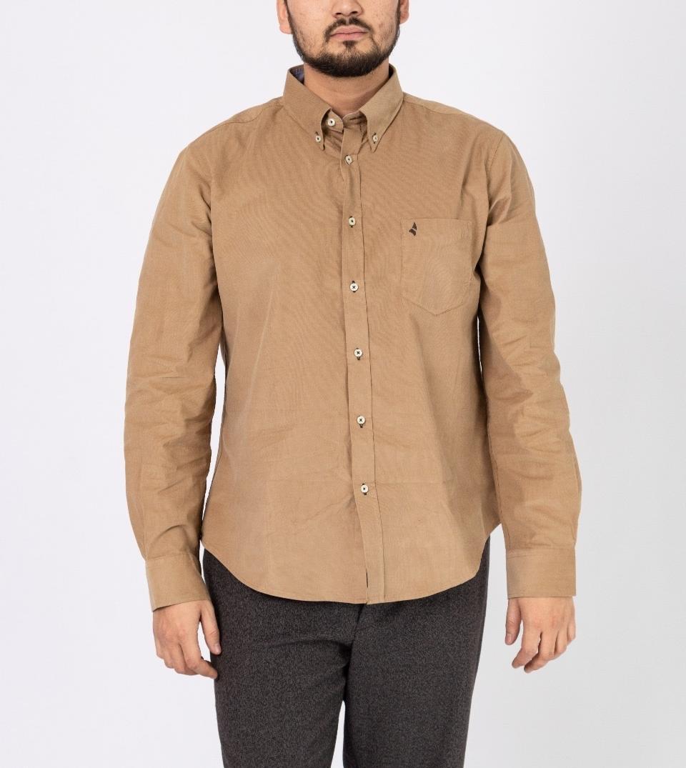 Рубашка свободного кроя NAVIGARE NF3017 коричневый