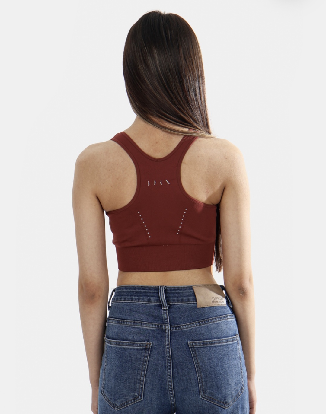 Кроп-топ BORN KEILA BRA OI23SM30-B бордовый