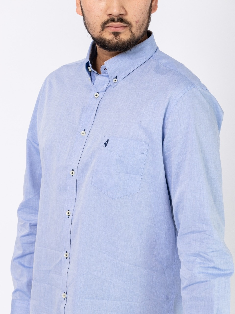  Рубашка прямая NAVIGARE NF3010 голубой