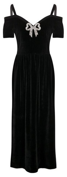 Вечернее платье Saloni 10744-02/5537 черный