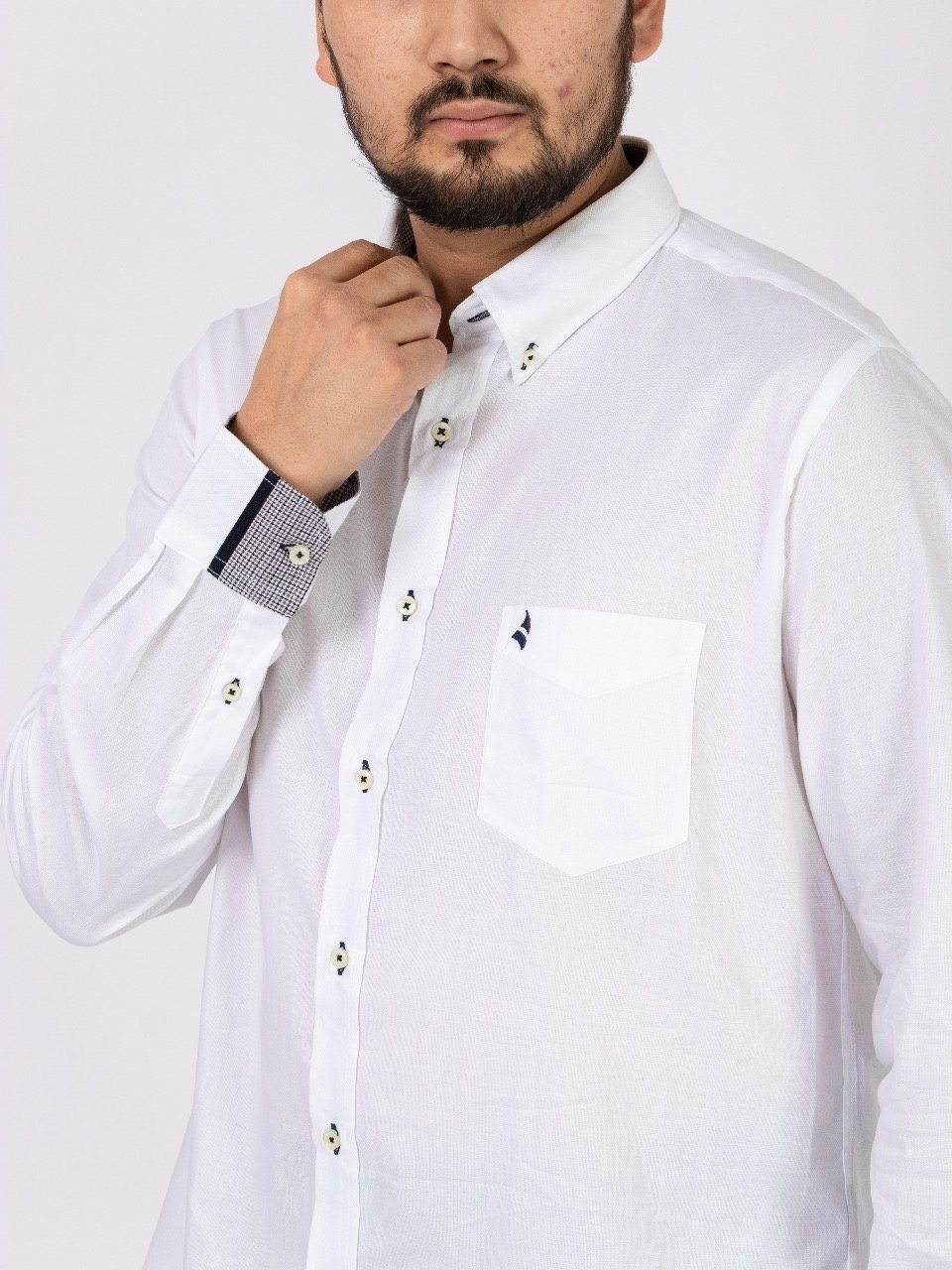 Рубашка прямая NAVIGARE NF3008 белый