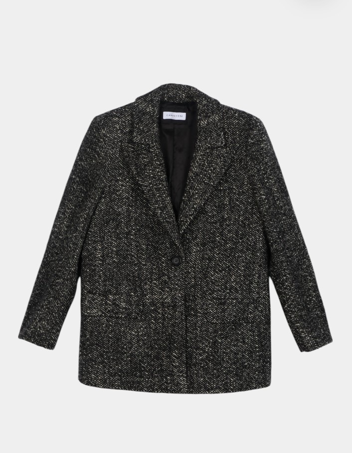 Пальто CARACTĒRE 8888A1 6207 черный, белый