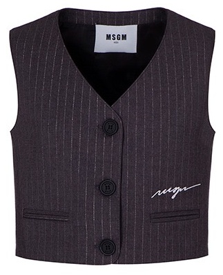 Жилет MSGM KID F4MSJGVE156 серый