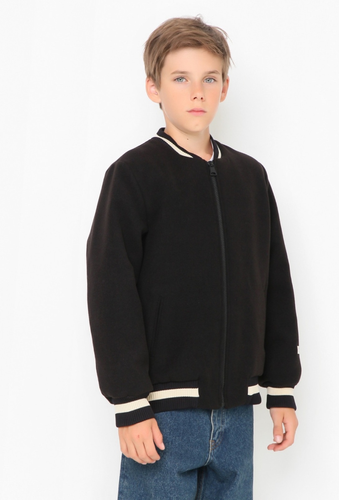 Бомбер MSGM KID F4MSJUBO171 черный