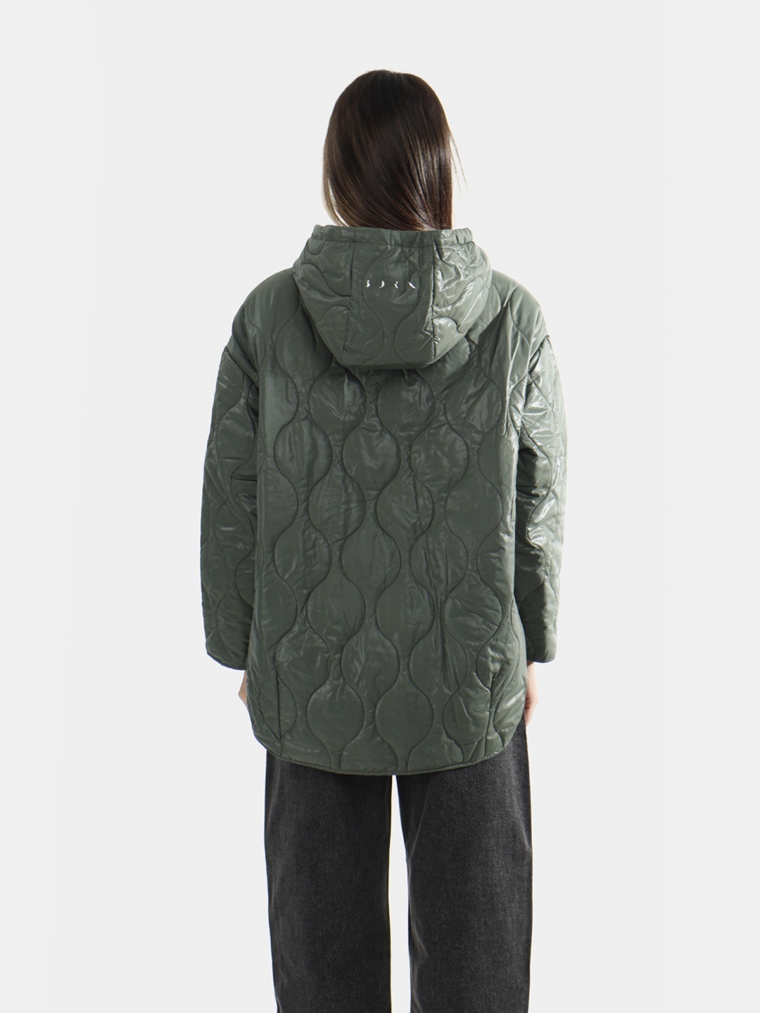 Пуховик BORN ASHLEY JACKET FW24CS60-CH хаки