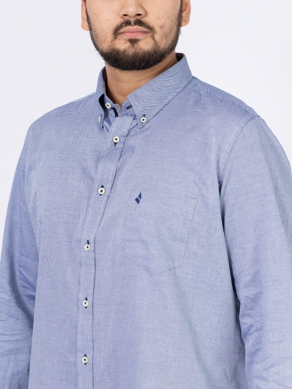 Рубашка прямая NAVIGARE NF3008 синий