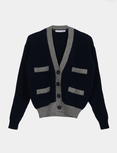 Кардиган CARACTĒRE M735D0 222M темно-синий, серый
