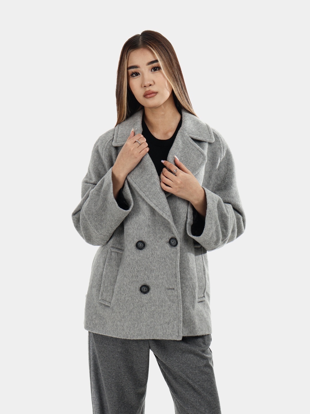 Пальто CARACTĒRE 8893A0 0622 серый