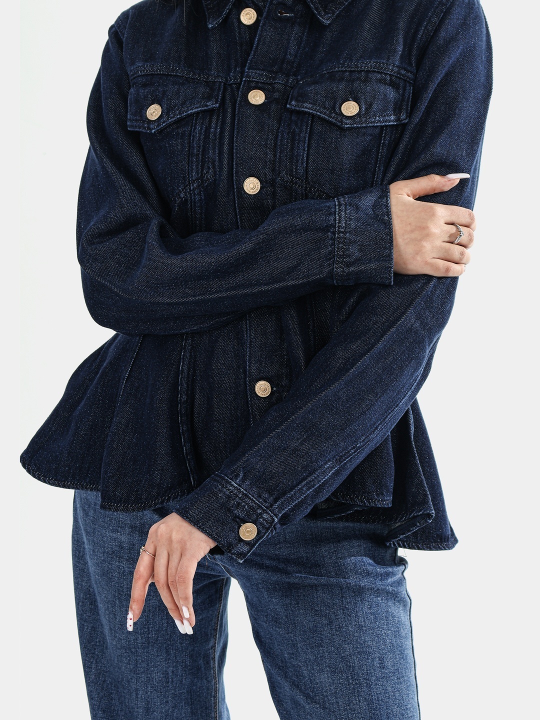 Джинсовая куртка 7 For All Mankind JSUSC860RM темно-синий