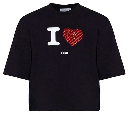  Футболка MSGM KID F4MSJGTH143 черный