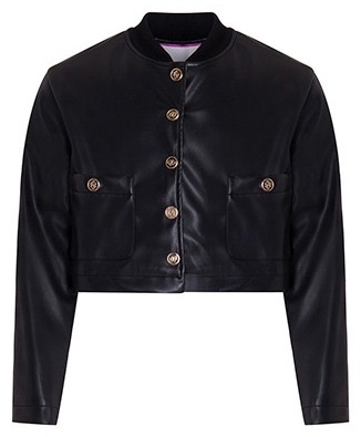 Кожаная куртка PINKO UP F4PIJGJK139 черный