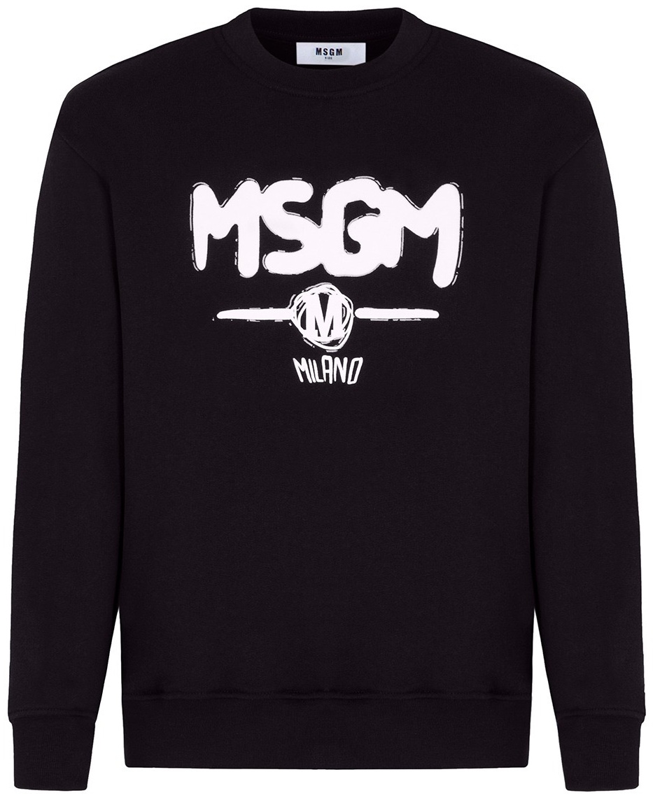 Свитшот MSGM KID F4MSJBSW088 черный