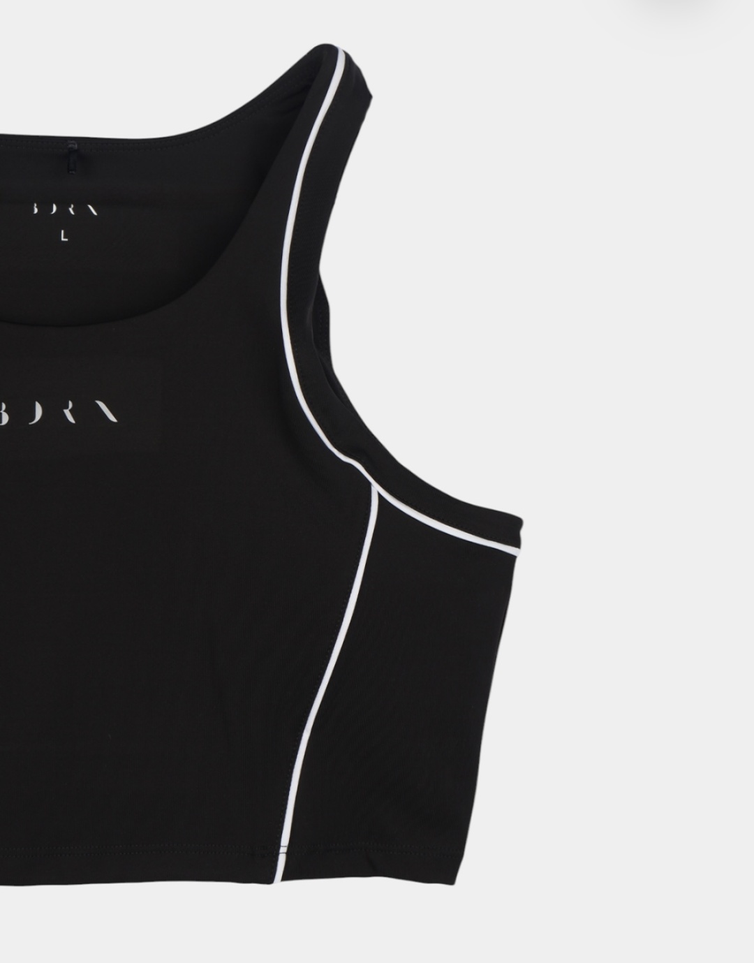 Кроп-топ BORN INDRA BRA FW24CS43-B черный