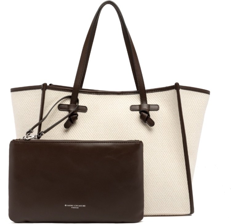 Сумка  Gianni Chiarini BS 6850 SPIGA хлопок бежевый, коричневый