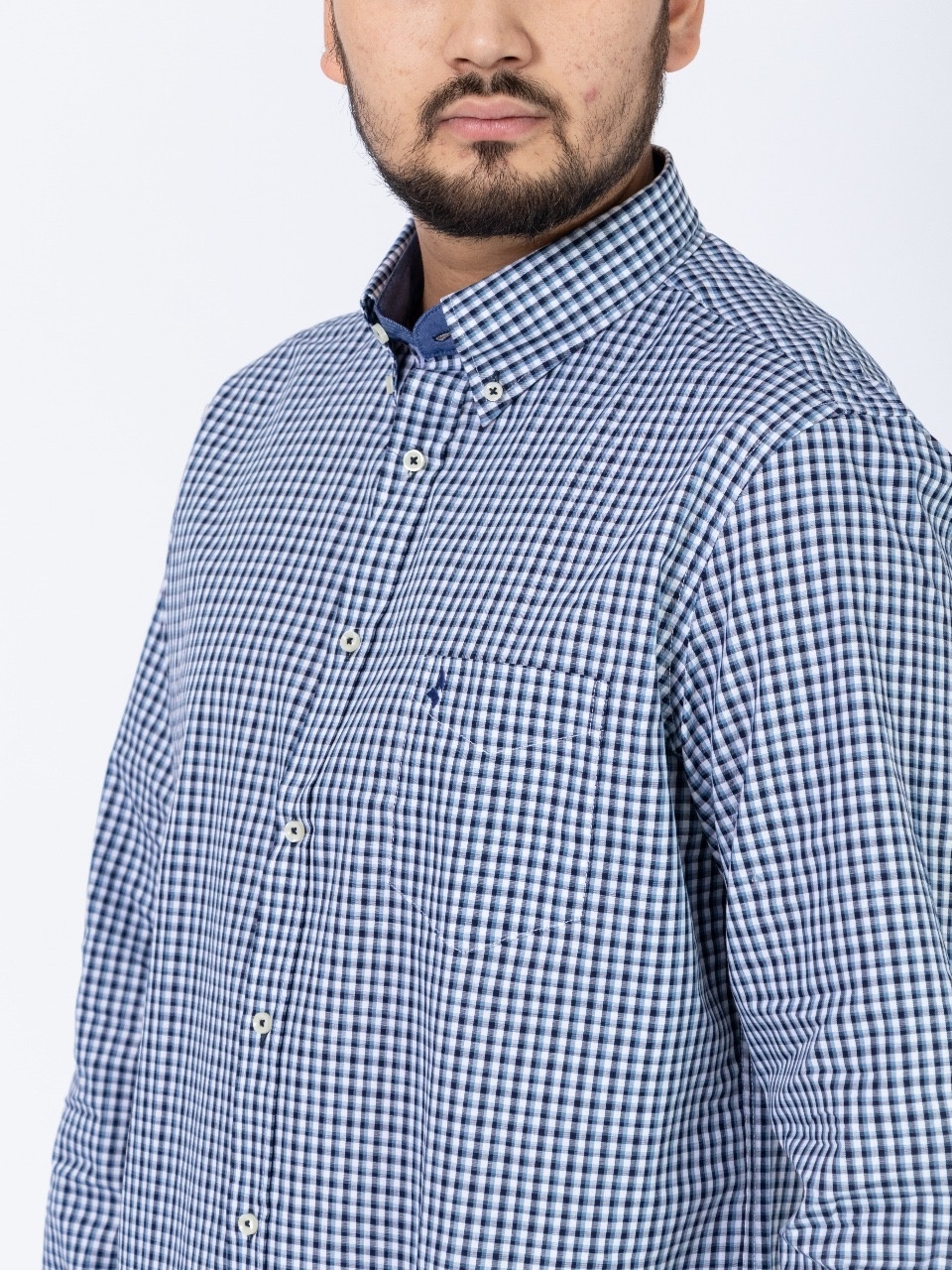 Рубашка прямая NAVIGARE NF3003 голубой