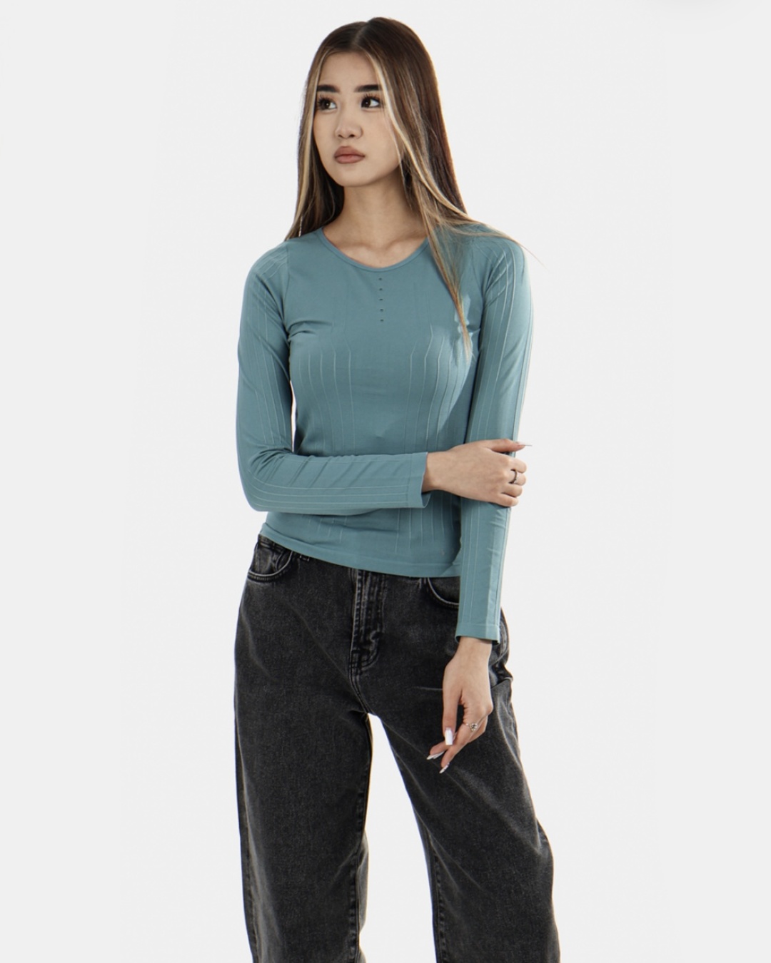 Лонгслив BORN HILMA T-SHIRT FW24SM22-C голубой