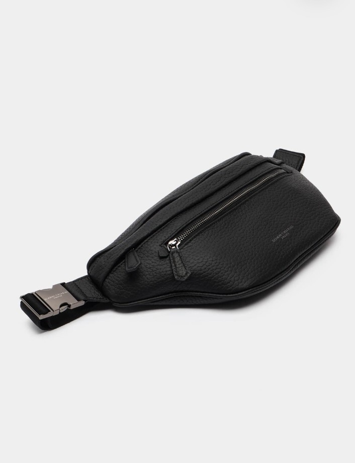 Сумка поясная Gianni Chiarini MPU B17814 QNT натуральная кожа черный