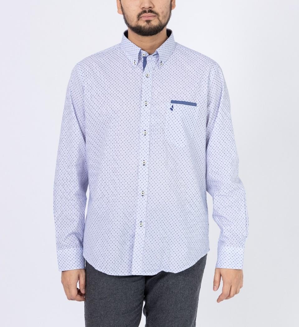 Рубашка прямая NAVIGARE NF3005 голубой