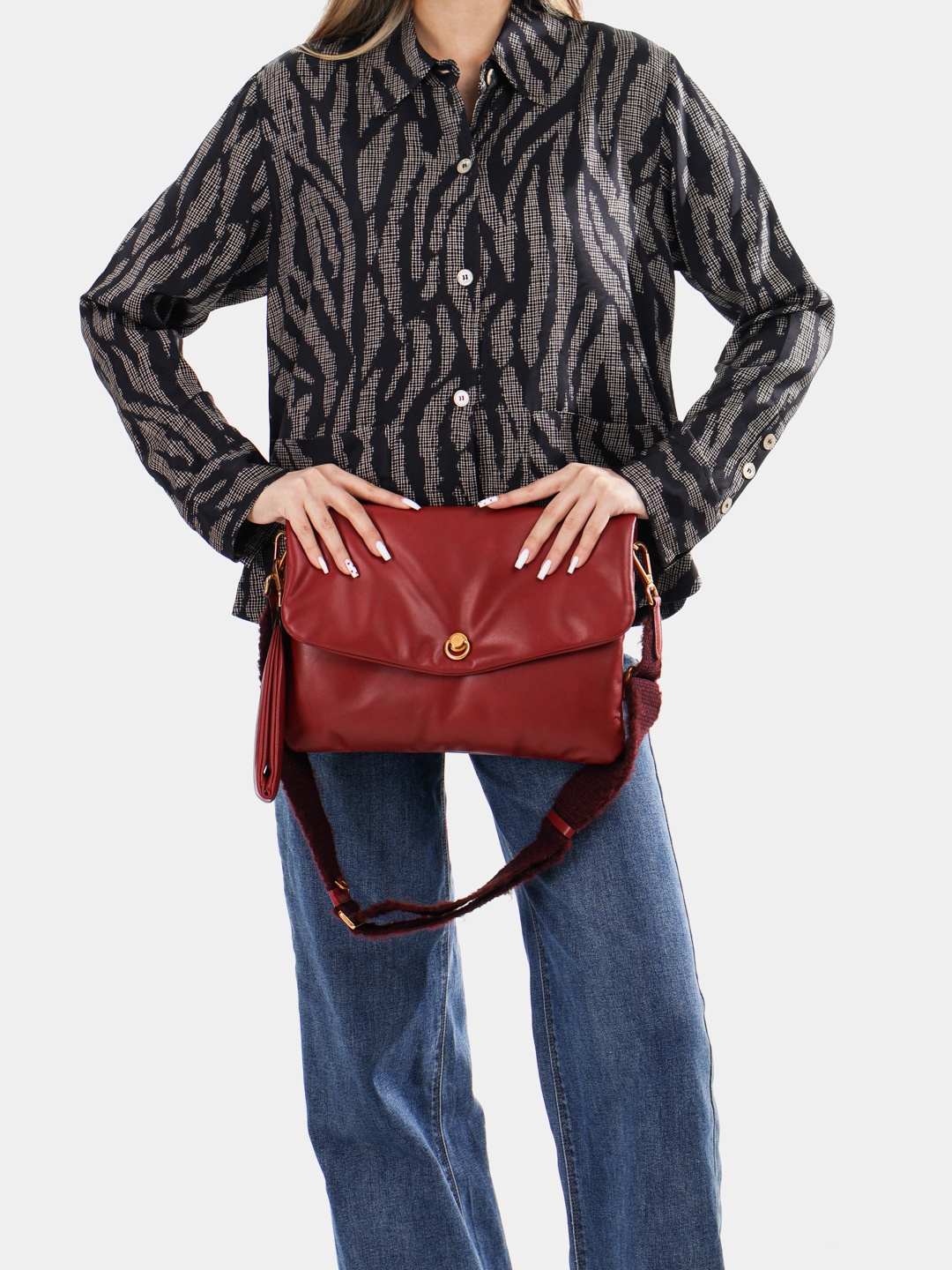 Сумка кросс-боди Gianni Chiarini BS 11211 FOUCLD-NA бордовый