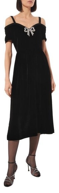 Вечернее платье Saloni 10744-02/5537 черный