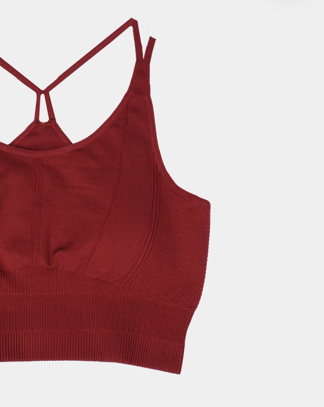 Топ BORN KAMAY BRA FW24SM06-B бордовый