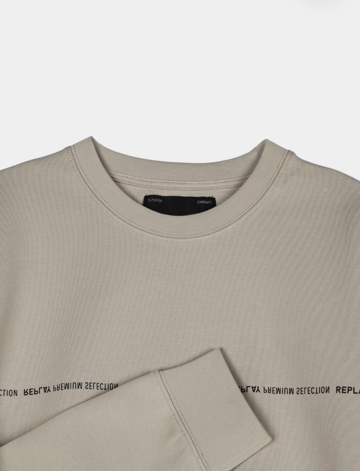 Свитшот Replay M6965 .000.23655 бежевый