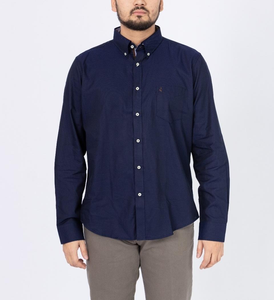 Рубашка прямая NAVIGARE NF3008 темно-синий