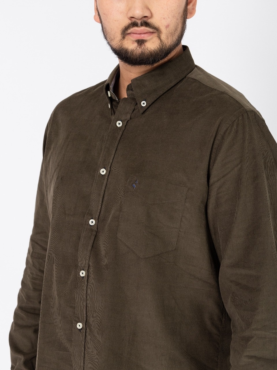 Рубашка свободного кроя NAVIGARE NF3017 хаки