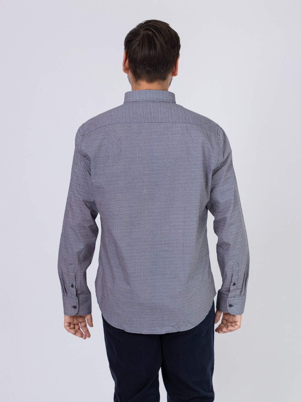  Рубашка прямая NAVIGARE NF3004 темно-синий