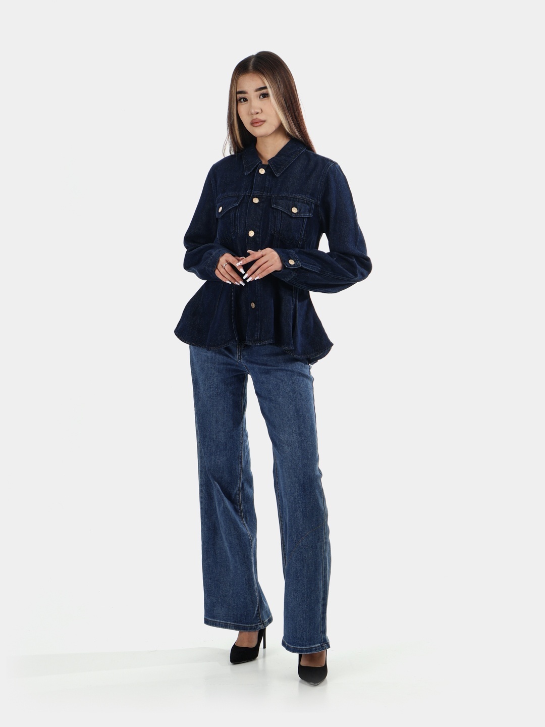 Джинсовая куртка 7 For All Mankind JSUSC860RM темно-синий