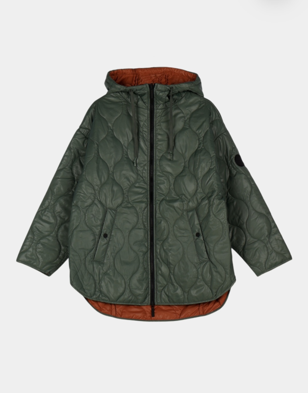 Пуховик BORN ASHLEY JACKET FW24CS60-CH хаки