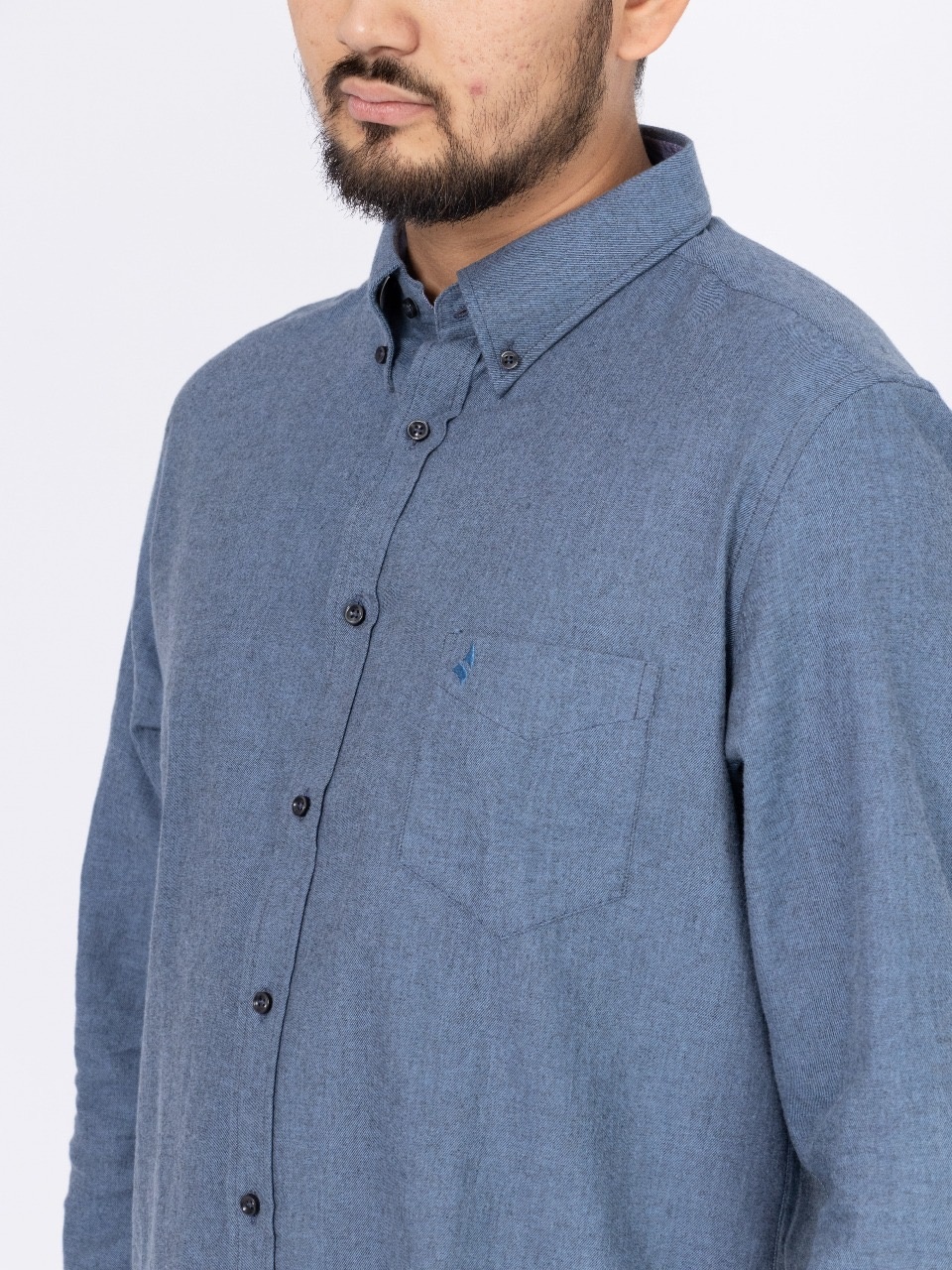  Рубашка прямая NAVIGARE NF3020 синий