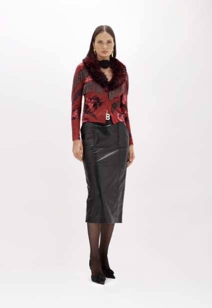 Кожаная юбка BLUGiRL RF4132P0356 черный