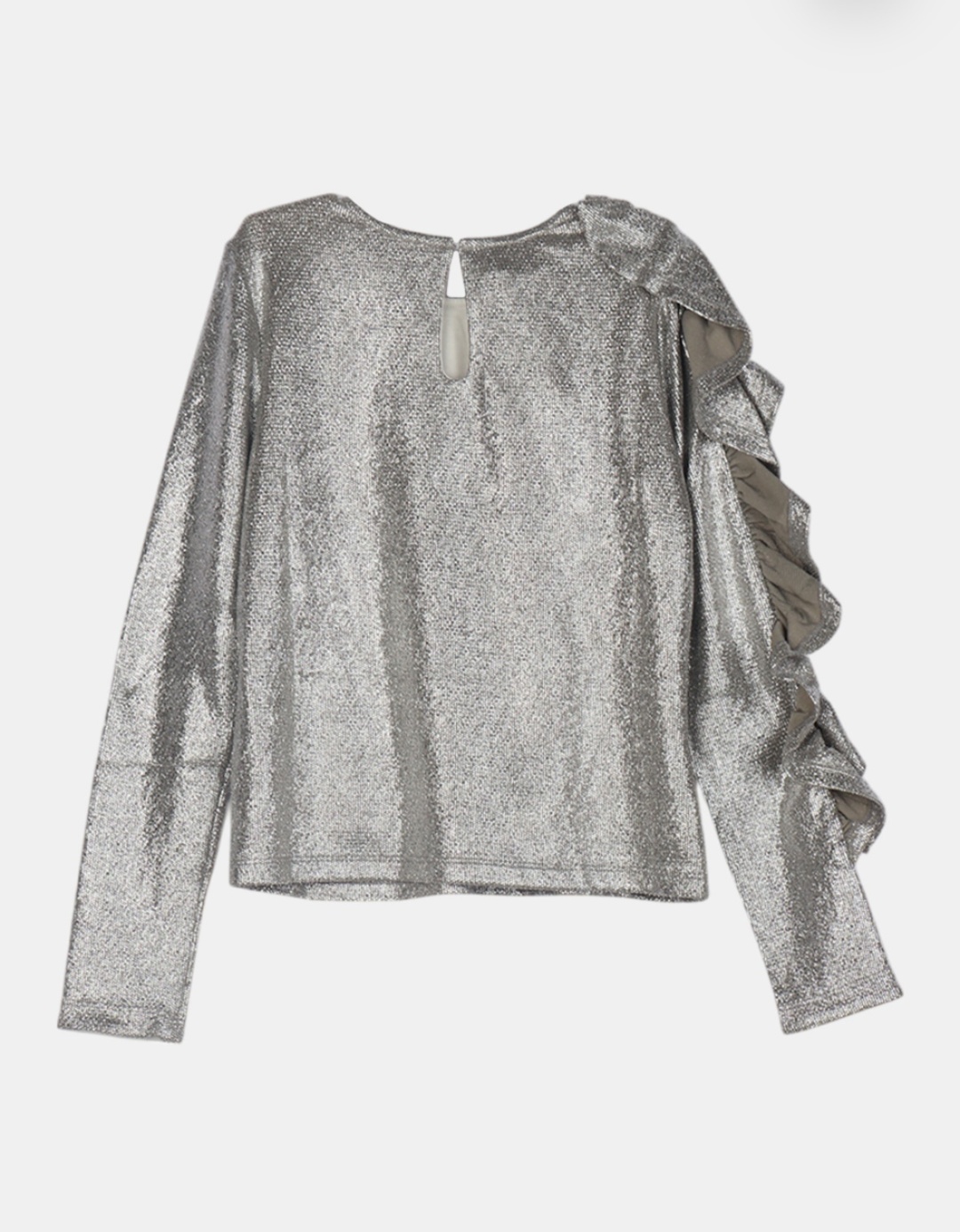 Лонгслив Miss Blumarine IF4070J4807 серебристый