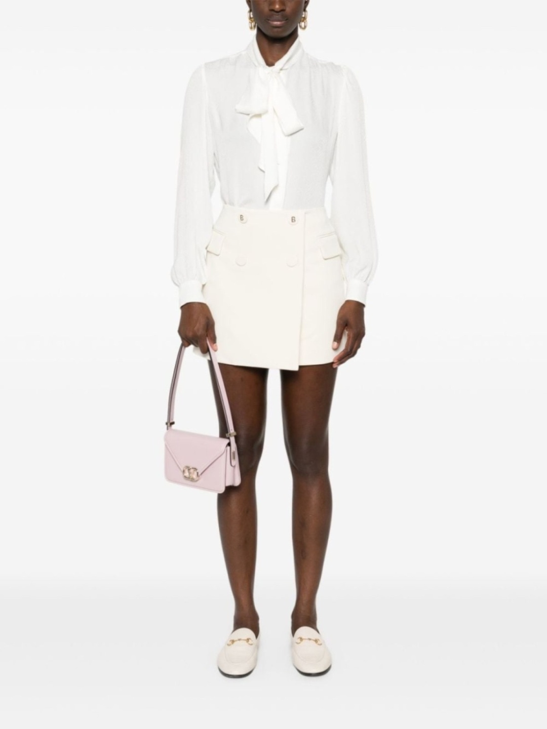 Юбка трапеция BLUGiRL RF4015T3191 бежевый