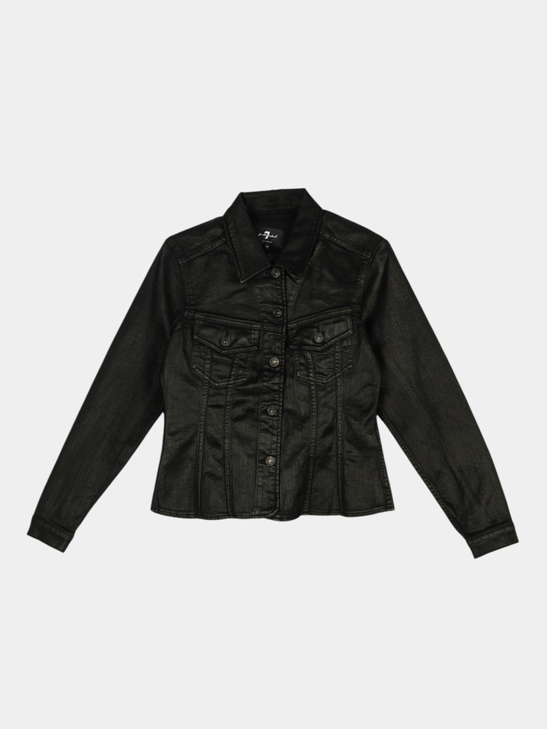 Джинсовая куртка 7 For All Mankind JSTJ5700JS черный