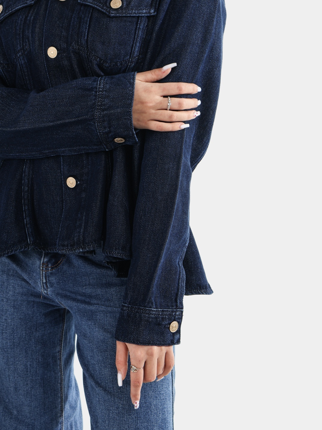 Джинсовая куртка 7 For All Mankind JSUSC860RM темно-синий