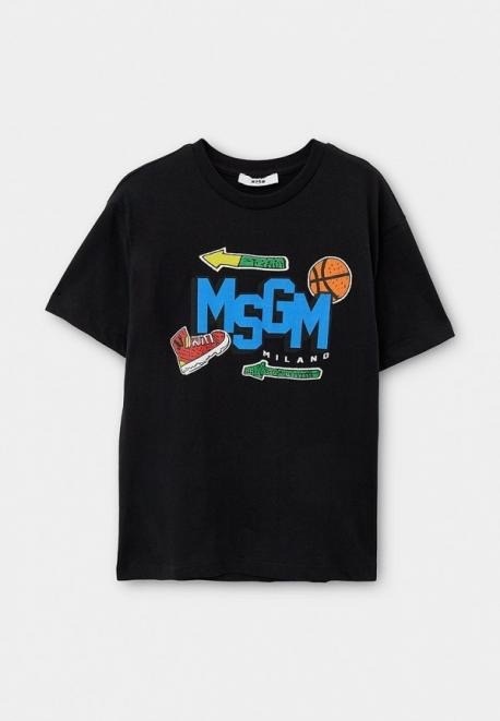 Футболка MSGM KID F4MSJBTH246 черный 