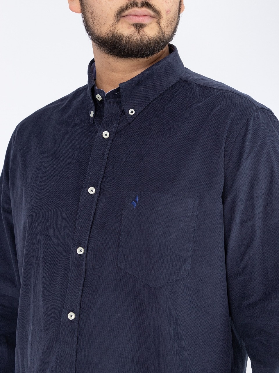 Рубашка свободного кроя NAVIGARE NF3017 синий