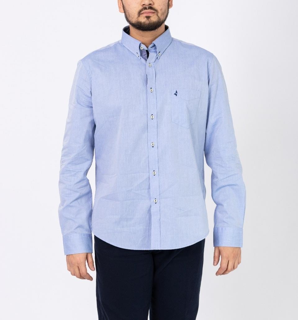  Рубашка прямая NAVIGARE NF3010 голубой