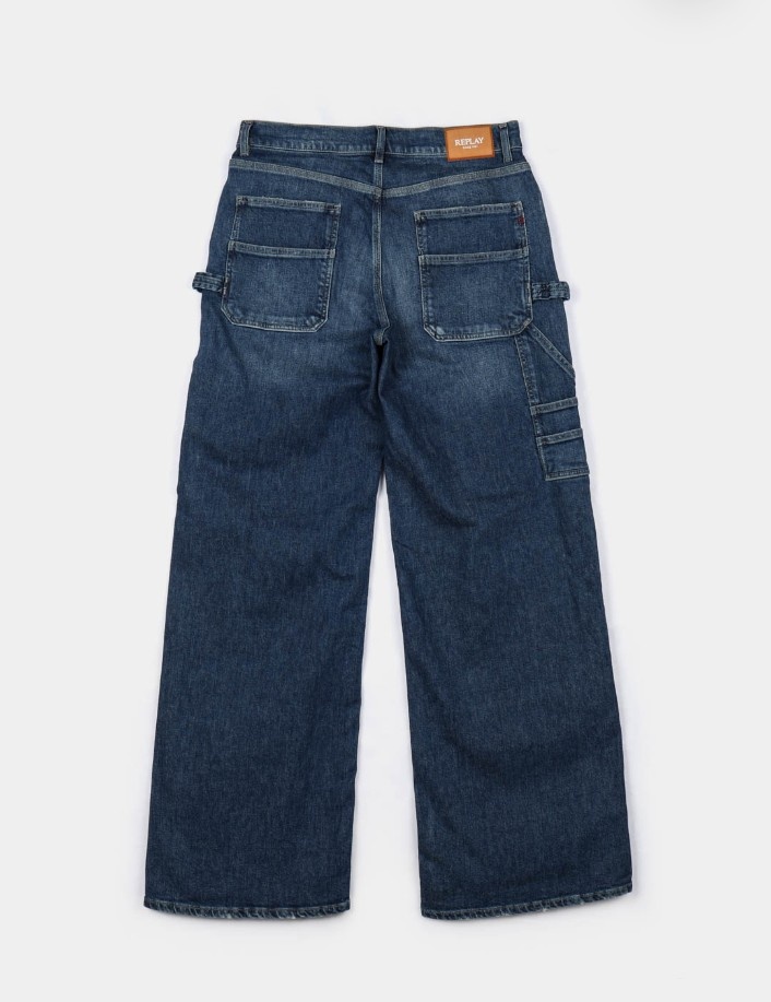 Джинсы багги Replay WA526 .000.773 761 темно-синий
